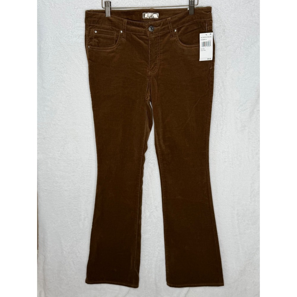 KUT from the Kloth Women 8 Brown Natalie Bootcut Corduroy Pants KP258ME1N
